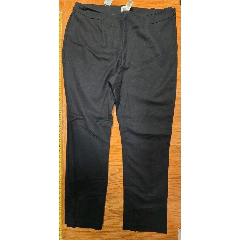 Chico's So Slimming Black Chino Style Pants Women's Size 3 (16)